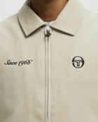 Sergio Tacchini BOROTRA VARSITY JACKET Beige Mens Bomber Jackets/College Jacket