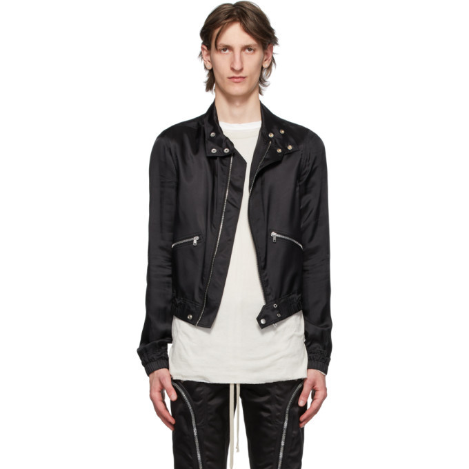 Rick Owens Black IES Bomber Jacket