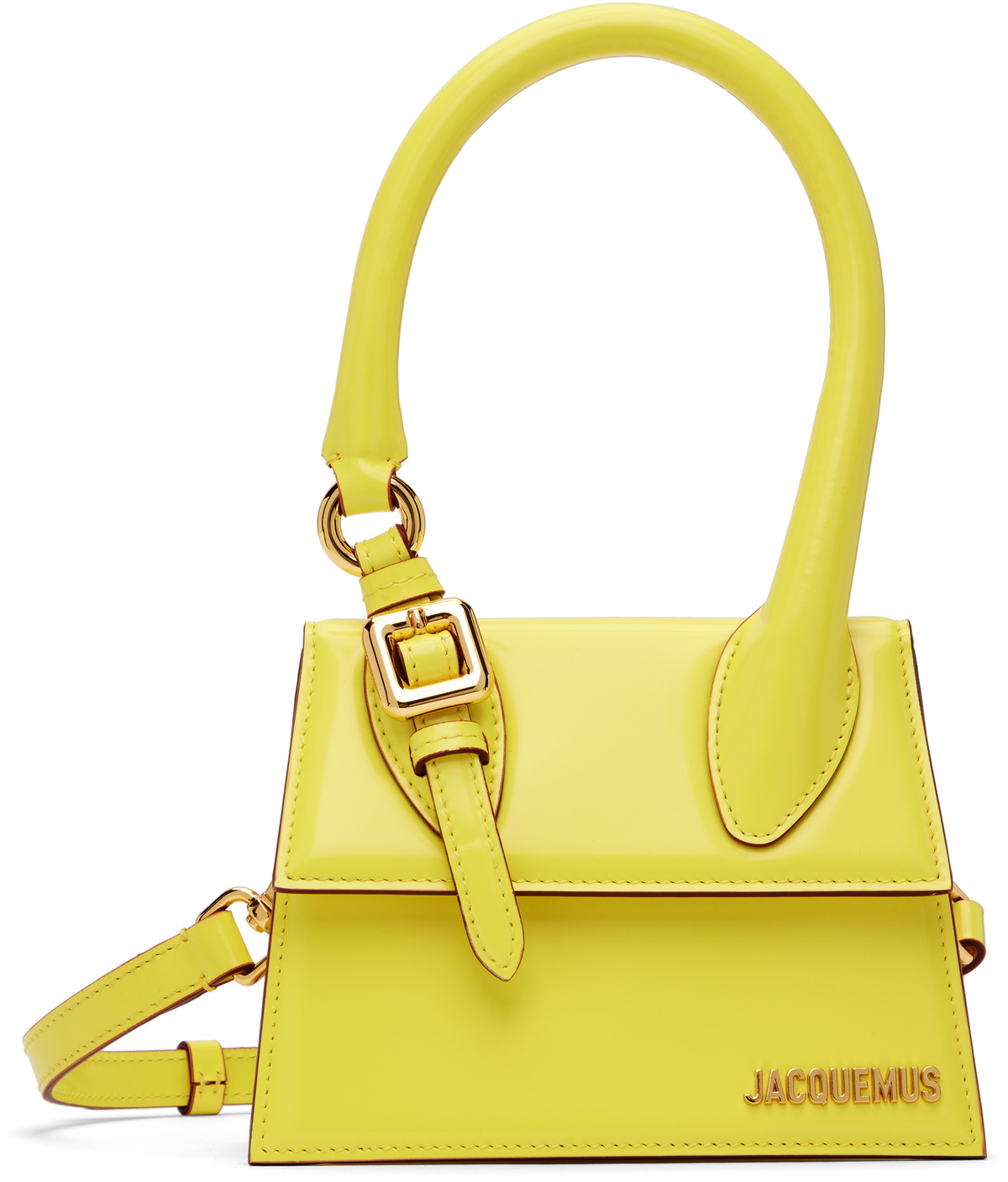 JACQUEMUS Yellow La Casa 'Le Chiquito moyen boucle' Bag Jacquemus