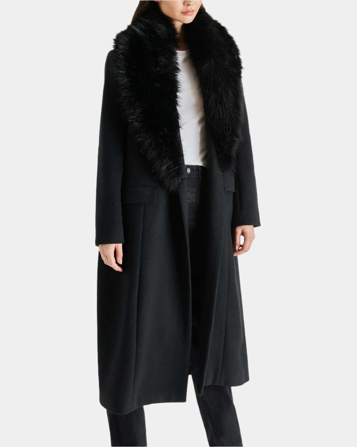 Steve Madden Princee Coat in Black
