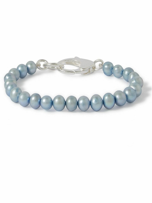 Photo: Hatton Labs - Classic Silver Pearl Bracelet - Blue
