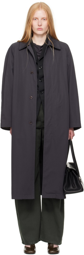 Photo: LEMAIRE Black Single-Breasted Fitted Tailored Blazer