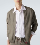 Kiton Linen bomber jacket