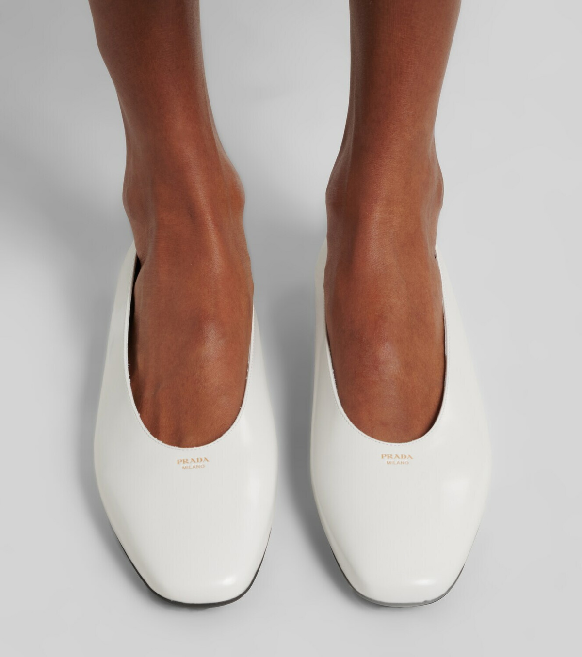 Prada Leather ballet flats