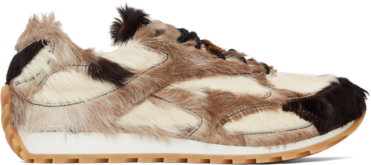 スニーカー BOTTEGA VENETA Orbit Sneakers Brown Orbit suede-trimmed sneakers in brown - Bottega Veneta