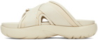 Bottega Veneta Off-White Snap Slide Sandals