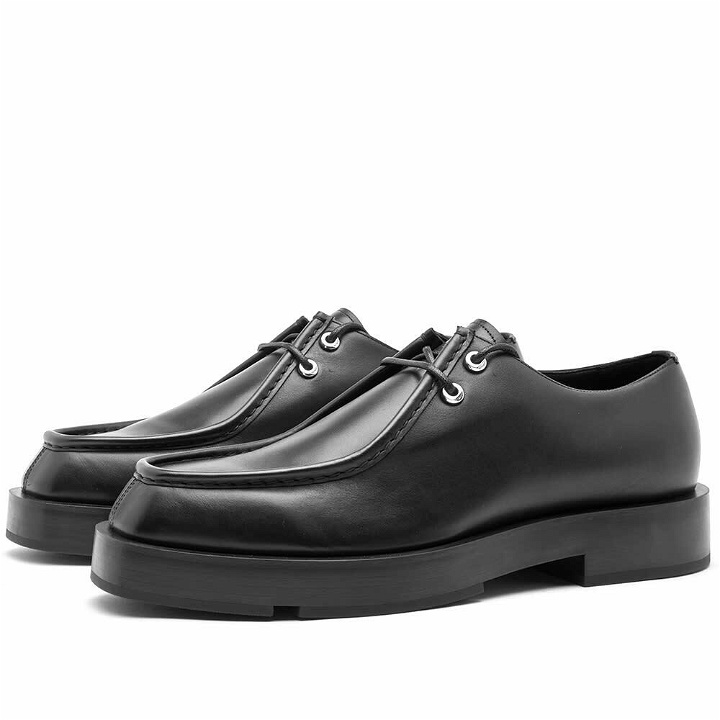Photo: Givenchy Men's Moc Toe Derby Shoe in Black