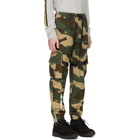 Off-White Green Camo Parachute Cargo Pants