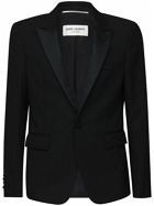 SAINT LAURENT - Wool Gabardine Tuxedo Jacket