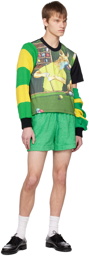 Adam Jones Green & Yellow Football Jumper Sleeves