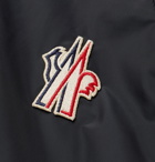 Moncler Grenoble - Logo-Appliquéd Panelled Polartec Fleece-Trimmed Ski Jacket - Blue