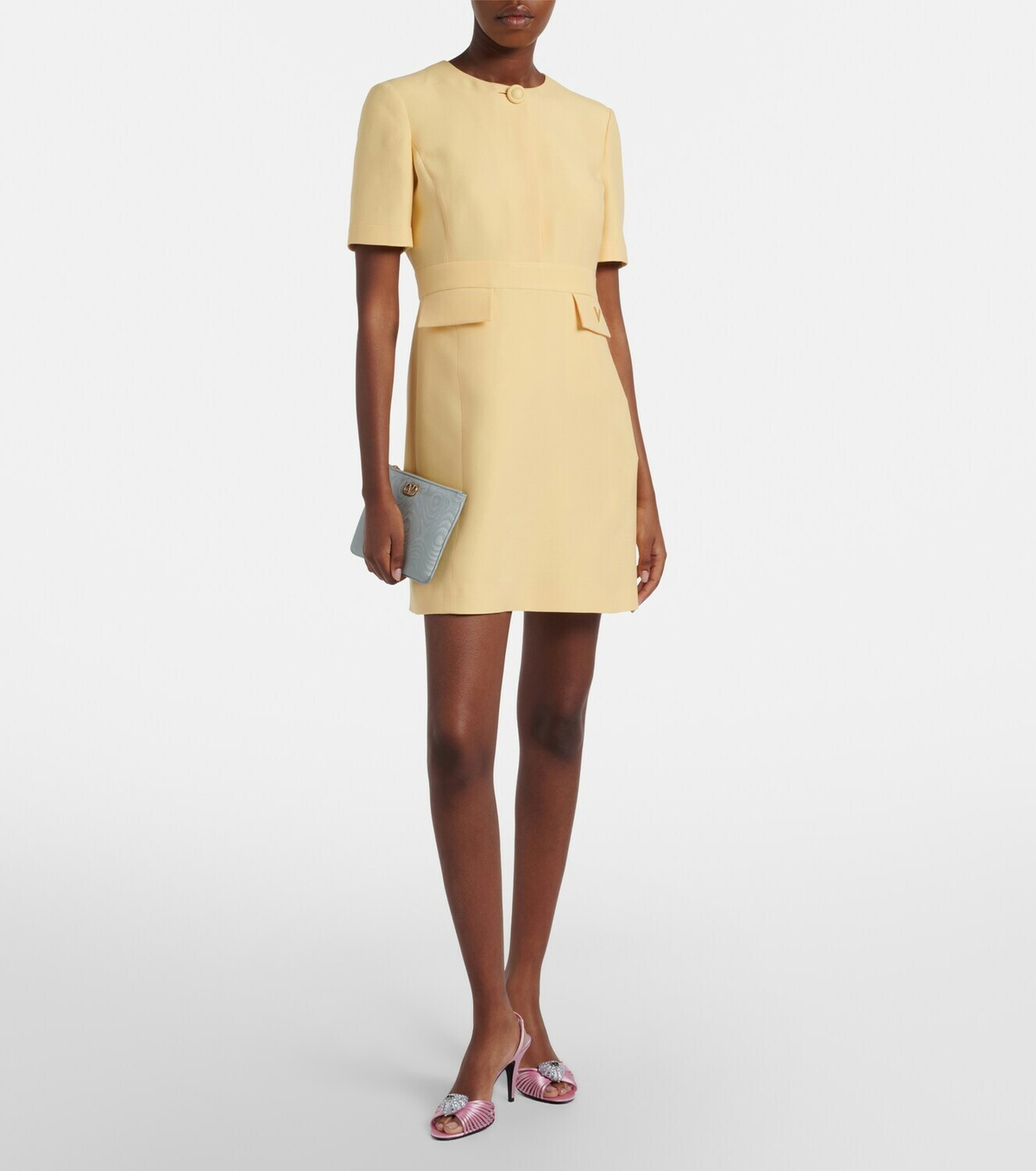 Valentino Crepe Couture VGold minidress