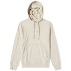 Calvin Klein Men's Monogram Logo Hoody in Eggshell