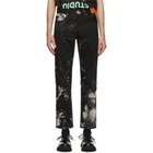 S.R. STUDIO. LA. CA. Black Bleach Jeans