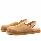 VINNYs Men's VINNY's Strapped Mule in Sand Suede