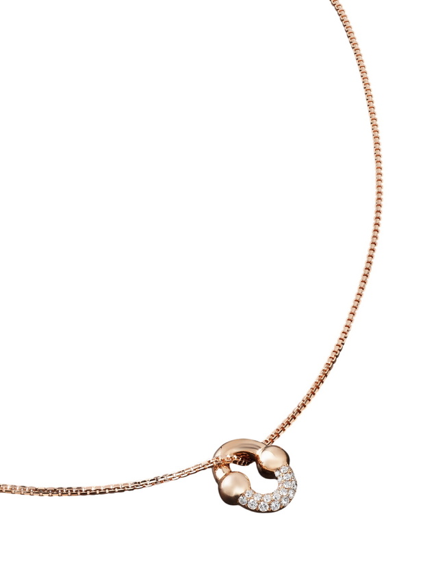 Photo: Greg Yuna - Umlaut 18-Karat Rose Gold Diamond Chain Necklace