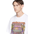 Neil Barrett White and Multicolor Artist T-Shirt