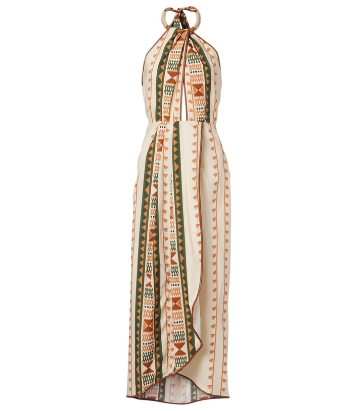 Photo: Johanna Ortiz Centro Del Cielo printed cotton midi dress
