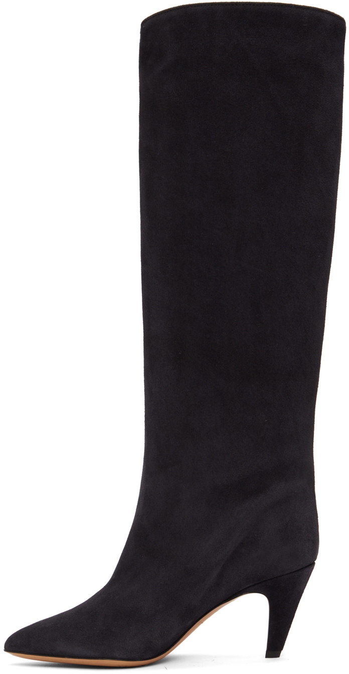 Navy suede clearance tall boots