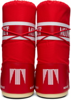 Moon Boot Red Icon Nylon Boots