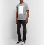 Maison Margiela - Shell-Panelled Mélange Cotton-Jersey T-Shirt - Gray