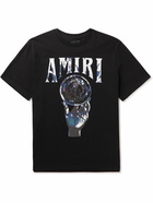 AMIRI - Crystal Ball Printed Cotton-Jersey T-Shirt - Black