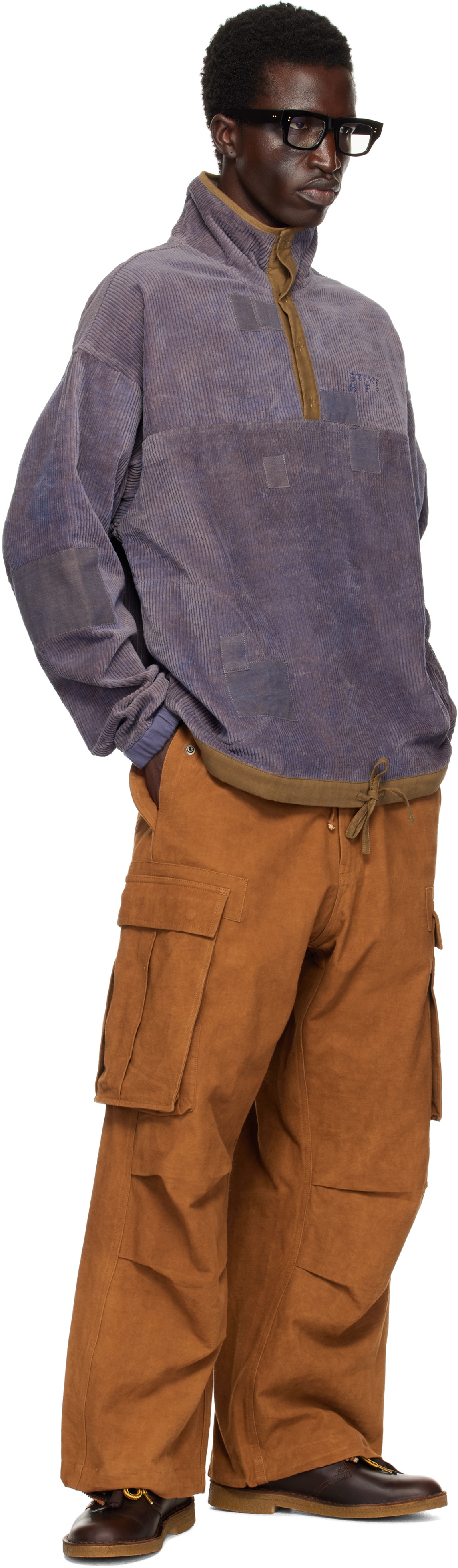 トップス story mfg 20ss polite pullover Story mfg.: Purple Polite Sweatshirt | SSENSE