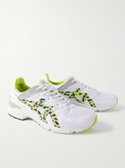 Comme des Garçons SHIRT - ASICS Leopard-Print Leather and Mesh Sneakers - White