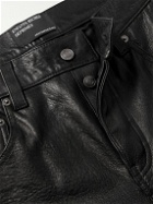 Enfants Riches Déprimés - Straight-Leg Textured-Leather Trousers - Black