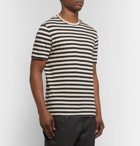 Officine Generale - Striped Cotton-Jersey T-Shirt - Off-white