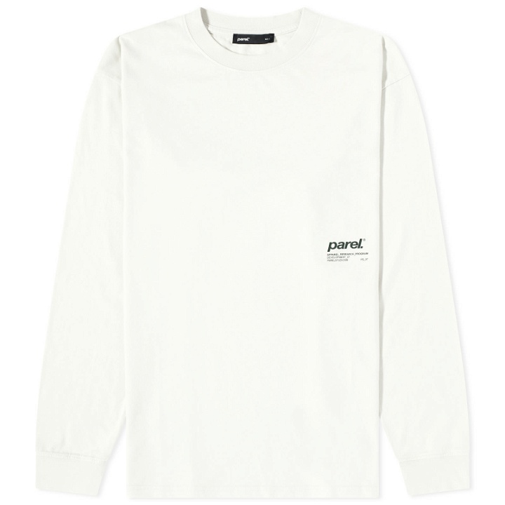 Photo: Parel Studios Men's BP Long Sleeve T-Shirt in Off White