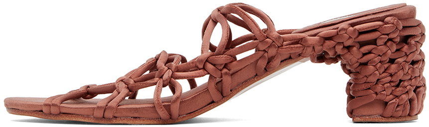 Isa Boulder Brown Depth Heeled Sandals