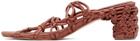 Isa Boulder Brown Depth Heeled Sandals