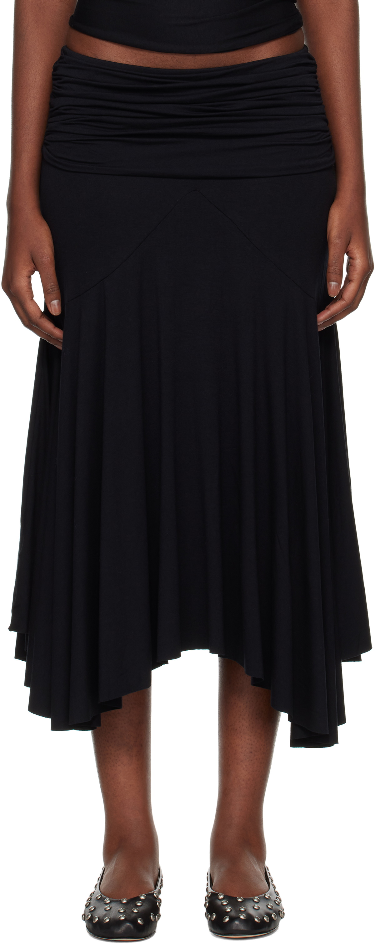 【関税込み】Gimaguas ブラック Fortuna ミディアムスカート Gimaguas Black Fortuna Midi Skirt Gimaguas