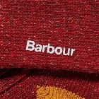 Barbour Men's Houghton Sock in Red/Yellow