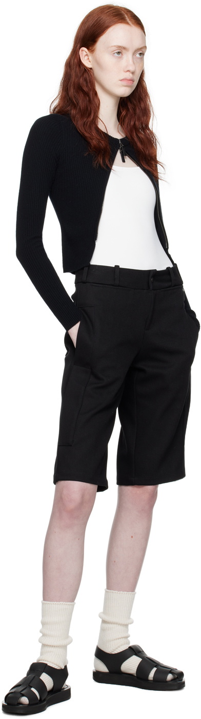 Fax Copy Express Black Tight Sweater