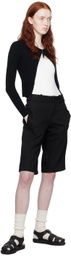 Fax Copy Express Black Tight Sweater