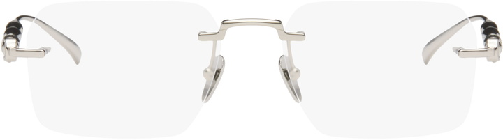 Photo: Gucci Silver Rectangular Glasses