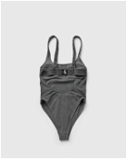 Calvin Klein Underwear Wmns One Piece Grey - Womens - Swimwear