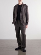 James Perse - Straight-Leg Linen Suit Trousers - Brown