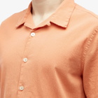 Paul Smith Men's Seersucker Vacation Shirt in Orange