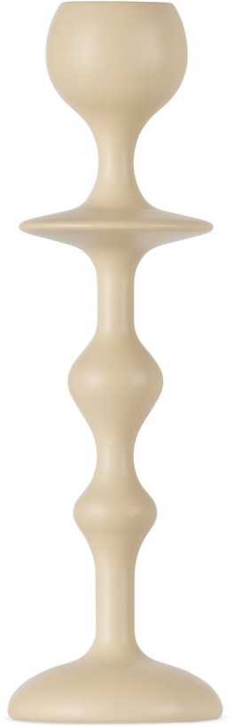 Photo: BLACK BLAZE Off-White Medium Infinity Candle Holder