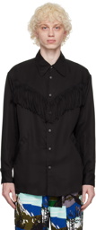 NOMA t.d. Black Fringe Shirt
