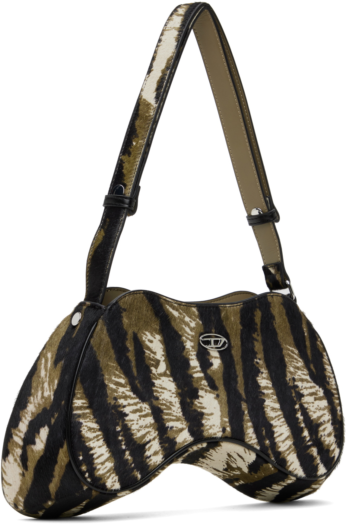 Diesel Khaki & Black Play Shoulder Bag Diesel