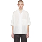 Lemaire White Convertible Collar Shirt