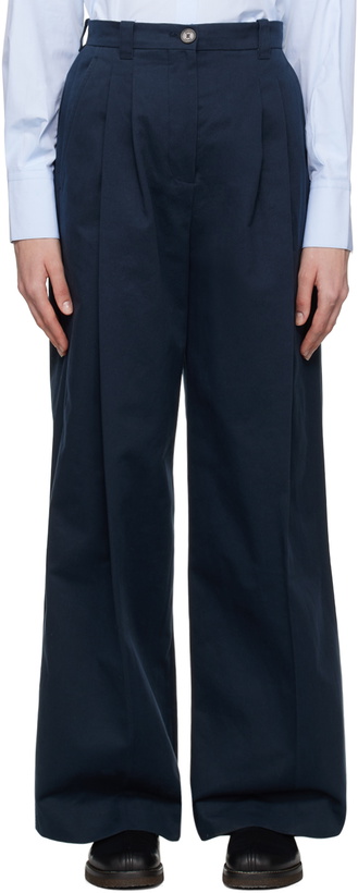 Photo: Mark Kenly Domino Tan Navy Pemina Trousers