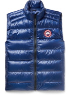 CANADA GOOSE - Crofton Slim-Fit Quilted Recycled Nylon-Ripstop Down Gilet - Blue - XL