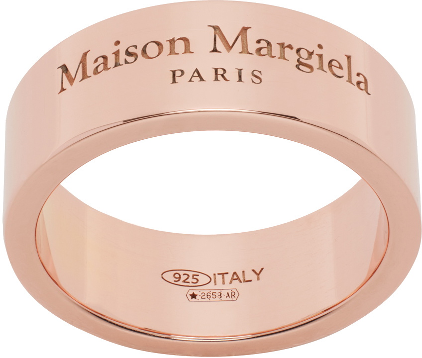 Maison Margiela Rose Gold Engraved Ring