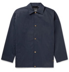 DUNHILL - Spring Swallows Embroidered Cotton-Twill Jacket - Blue