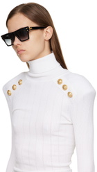 Balmain Black B-V Sunglasses